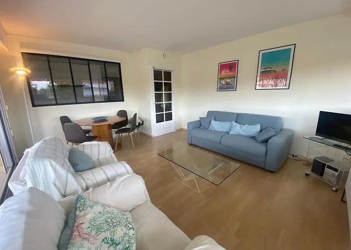Apartment T3 Renove Face Avec Terrasse Et Parking Securise - - Fr-1-374-224 Arcachon